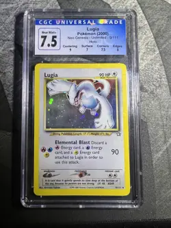 Pokemon TCG Lugia Neo Genesis Holo Rare Card 9/111 Unlimited Edition - Image 1