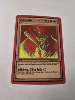Hell Skeleton 142/150 Ward Trading Card Generational One - Image 1