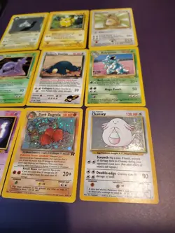 Pokemon Vintage Lot Of 9 Cards 1999 Fossil Base Swirl Htf Rare - Image 3