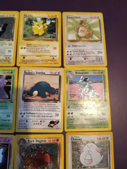 Pokemon Vintage Lot Of 9 Cards 1999 Fossil Base Swirl Htf Rare - Image 4