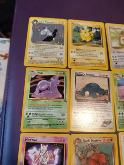 Pokemon Vintage Lot Of 9 Cards 1999 Fossil Base Swirl Htf Rare - Image 5