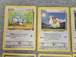 Vintage Pokemon Card Lot WOTC Base Jungle Fossil 10x Commons Trainers Cards - Image 3