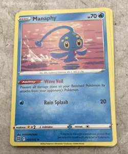 Assorted Pokemon Basic Moltres Inferno Wings Manaphy Rain Splash Card Mixed Lot - Image 5