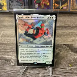 Spider-Man, Peter Parker (Foil) 4 (M) MTG Marvel's Spider-Man Eternal-Legal SPE - Image 1
