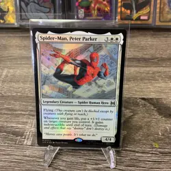 Spider-Man, Peter Parker (Foil) 4 (M) MTG Marvel's Spider-Man Eternal-Legal SPE - Image 2