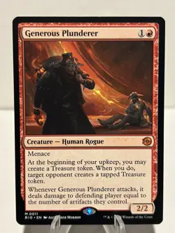 Generous Plunderer 11 M Outlaws of Thunder Junction: The Big Score NM MTG - Image 1