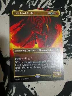 FIRE LORD AZULA BORDERLESS Avatar: The Last Airbender MTG 0334 TLA NM - Image 1