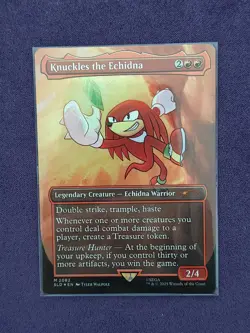Knuckles the Echidna (Rainbow Foil) Secret Lair Drop Foil MTG - Image 1