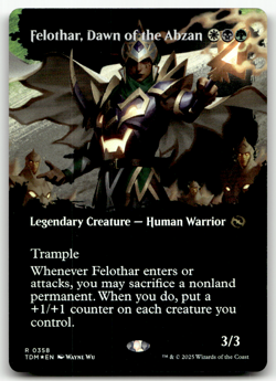 Felothar, Dawn of the Abzan (Borderless) R Tarkir: Dragonstorm 358 NM - Image 1