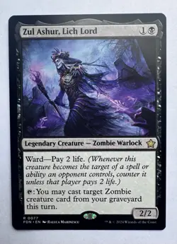 Zul Ashur, Lich Lord 0077 Foundations FDN MTG NM - Image 1