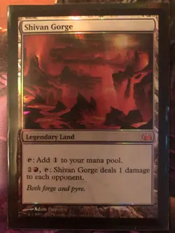 Shivan Gorge - Foil NM, English MTG From The Vault - Image 1