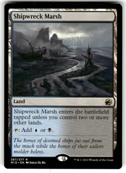 Shipwreck Marsh Innistrad: Midnight Hunt Regular Magic The Gathering Mtg - Image 1