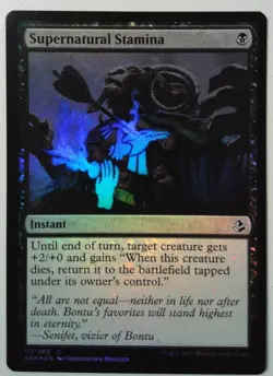 Supernatural Stamina *FOIL Common* Magic MtG x1 Amonkhet SP - Image 1