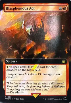 Blasphemous Act (Extended Art) (Surge Foil) Foil R Universes Beyond: Doctor Who - Image 1