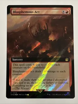 MTG Universes Beyond: Doctor Who Blasphemous Act Extended Art Surge Foil 1063 NM - Image 1