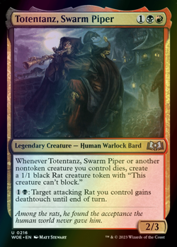 MTG Totentanz, Swarm Piper Foil ** Wilds of Eldraine ** English (NM) - Image 1