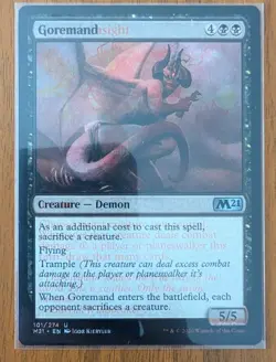 Magic The Gathering Misprint - MTG Double Print Goremand & Hunter's Insight - Image 1