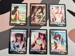 MTG Waifu Foil Anime Full Art Lands Lot - Image 1