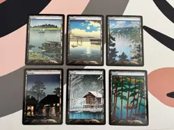 MTG Waifu Foil Anime Full Art Lands Lot - Image 2