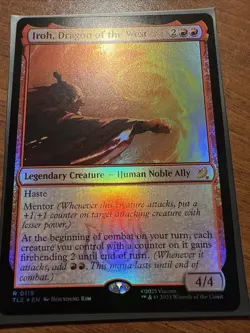 MTG Avatar Iroh, Dragon of the West TLE 119 Standard Foil Rare NM - Image 1