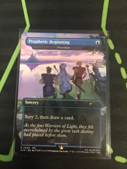 MTG Magic The Gathering Prophetic Beginning Borderless Promo Final Fantasy - Image 1