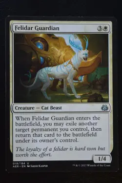 Magic The Gathering MTG FELIDAR GUARDIAN Aether Revolt LP Lightly Played - Image 1