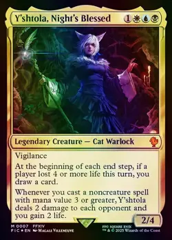 Y'shtola, Night's Blessed Commander: FINAL FANTASY NM MTG Foil - Image 1