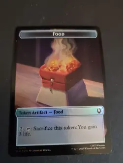1x MTG - DRAGON \ FOOD TOKEN #09/19 - FOIL - Avatar: The Last Airbender TLA NM - Image 1
