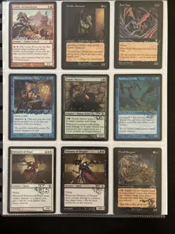 MTG-RKJM Mixed Lot 9 Signed Magic The Gathering Cards By Rk Post & Jim Nelson - Image 1