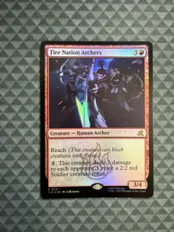 MTG Fire Nation Archers #0237 Foil Rare Avatar: The Last Airbender: E-L (TLE) - Image 1