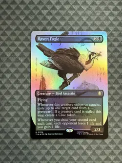 MTG Raven Eagle #0324 Foil Borderless Rare Avatar: The Last Airbender (TLA) - Image 1