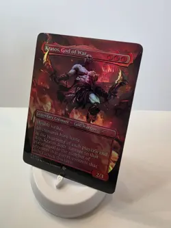 Kratos God Of War FOIL Borderless Playtest Card Mtg - Image 2