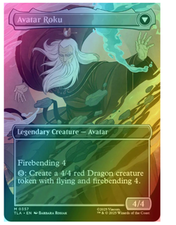The Legend of Roku // Avatar Roku - Foil - Borderless Avatar MTG - Image 2
