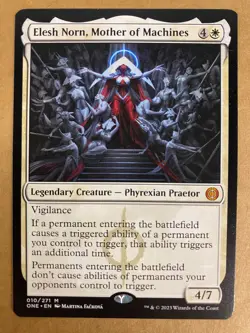 MTG 1x Elesh Norn, Mother of Machines 10 Phyrexia All Will Be One Magic x1 NM - Image 1