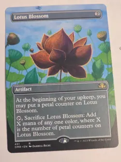 MTG - Lotus Blossom Borderless - Dominaria Remastered - Image 1