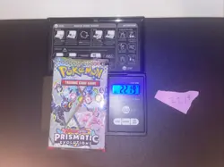 GOD PACKU 22.19g VERY HEAVY Prismatic Evolutions Pokemon Sealed Booster Pack New - Image 1