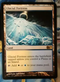Glacial Fortress MTG Core 2010 M10 Rare Land Moderately Played x1 JS1 - Image 2