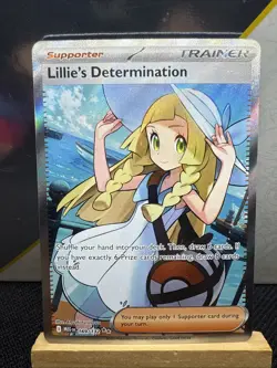 Pokemon Mega Evolution Lillie’s Determination 169/132 Full Art Ultra Rare - Image 1