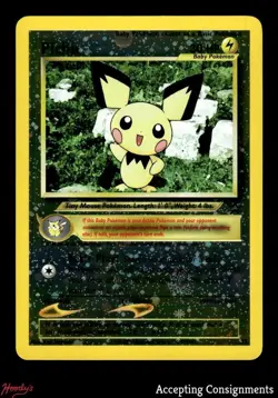 1999-03 Pokemon Wizards of the Coast Black Star Promos #35 Pichu HOLO - Image 1