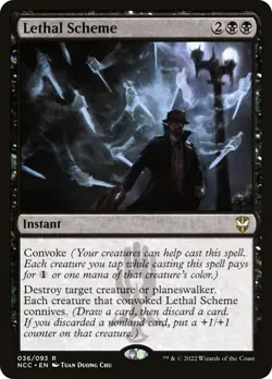 MTG Lethal Scheme - Streets of New Capenna Commander #036 - Image 1