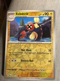 Pokemon TCG Eelektrik 068/197 Reverse Holo Obsidian Flames - Image 1