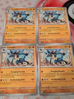 x4 Lucario - 114/198 - Uncommon NM-Mint Pokemon SV01 - Scarlet & Violet Base Set - Image 1