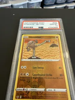 Pokemon Sword and Shield Reverse Foil Hitmonlee 094/202 Gem Mint PSA 10 - Image 2