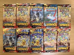 Surging Sparks x10 Packs - Pokemon TCG Set Sealed x10 Booster Pack Lot - Image 1