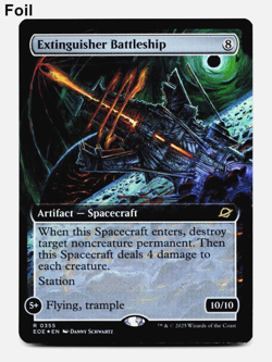 Extinguisher Battleship (Extended Art) - FOIL - [Edge of Eternities] MTG Magic - Image 1