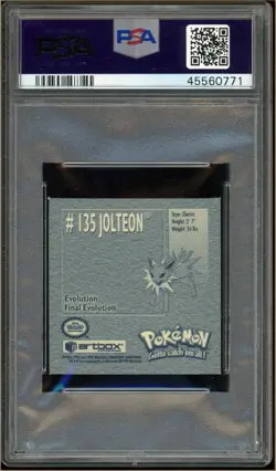 Pokemon - Jolteon, Stickers Series 1 #135 PSA 8 - Image 2