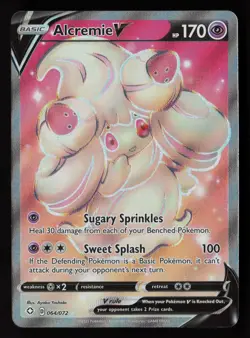 Alcremie V (Full Art) 064/072 Shining Fates Pokemon TCG NM - Image 1