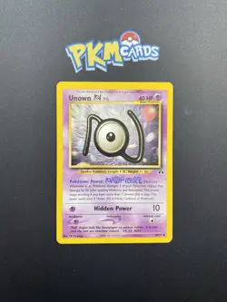 Pokemon TCG Unown N Neo Discovery 50/75 Regular LP. - Image 1