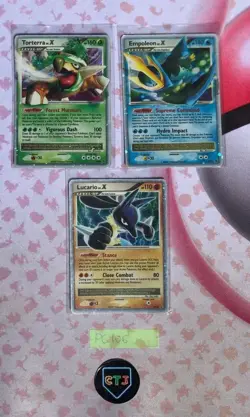Pokemon Lv.X Black Star Promo Lot LUCARIO EMPOLEON TORTERRA DP09 DP11 DP12 LP/MP - Image 1
