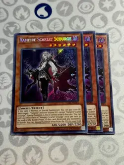 3x Vampire Scarlet Scourge - DASA-EN005 - Secret Rare (NM) - Yugioh Playset - Image 1